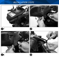 Bolsa De Manillar Para Motocicleta Bolsa De Tanque De Combustible Con Pantalla Táctil Para Escucha De Música Y Navegación Compatible Con XMAX NMAX FORZA VESPA - details 6