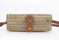 Bolso de paja Vintage para Mujer, Bolso de tán hecho a mano, Bolso Pequeño, Bolso bandolera de paja Vintage para Mujer, - details 3