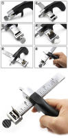 Cortador De Correa De Cuero Profesional QJH Con 2 Hojas De Corte Ajustable Herramienta De Corte Manual Para DIY Y Artesanía - details 3