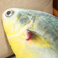 Juguete De Peluche 3D Simulación Peces Mero Salmón Saury Cordero Cojín Creativo Para Sofá Regalo Para Niños Animal De Peluche Tipo Muñeco Relleno De Algodón PP - details 23