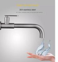 Grifo De Baño Individual De Niquel Pulido Para Pared Grifo De Escobilla Giratorio Accesorios De Baño Montaje En Pared - details 10