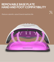 Lámpara LED UV Para Uñas 280W Con 66 LEDs Secado De Esmalte De Gel Función De Memoria De Tiempo LCD Herramientas De Manicura - details 8