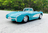 Maisto 1:24 Nueva 1957 Chevrolet Corvette Stingray Coupe Modelo De Coche De Aleación Decoración Artesanal Regalo Para Coleccionistas - details 3