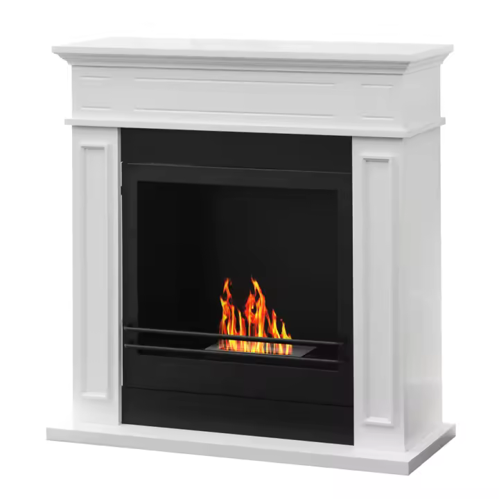 Chimenea de bioetanol biochimenea de suelo JEFFERSON Blanco L 89,5 x H 90,5 x D 28 - 1