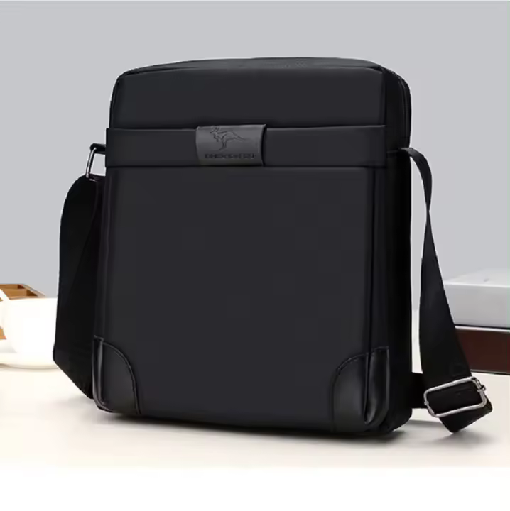 Bolso Bandolera Para Hombre De Lujo Kangaroo Verano Estilo Vintage Oxford Pequeño Bolso De Hombro Para Negocios Con Cierre De Cremallera - 1