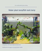 Lámpara LED Para Acuario Planta Acuática Luz Completa De Crecimiento De Plantas 12W/18W Clip Sobre Tanque Aluminio Negro - details 2