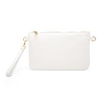Bolso Clutch Mujer with Correa para el HOMBRO, Bolso de fiesta, mini Bolso Piel authentic Suave, Made in Italy, Modelo Mya , Clutch Blanco - details 0