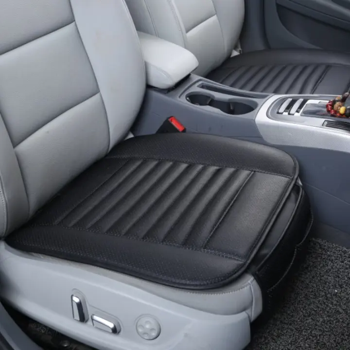Almohadilla De Asiento De Coche Transpirable Funda Para Silla De Oficina Con Cuero PU Suministros De Auto Mat De Cojín - 1