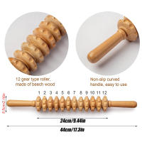 1Pcs Herramienta De Masaje De Madera Para Terapia Relajación De Músculos Alivio De Dolor Y Drenaje Límpico Escultor De Cuerpo - details 5