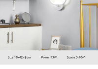 Lámpara De Pared Minimalista Moderna Para Sala De Estar Y Dormitorio Luz LED Interior Blanca Negra Decoración De Pasillo Iluminación AC90V-260V - details 17