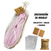 Alpargatas para bodas (24 pares) Animal Print Esparto Modelo 35017 (Regalo de Bolsa Celofán, Tarjetita y Cuerda Rústica)) - details 6