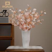 1PC Hojas De Árbol De Otoño Artificiales Para Decoración De Boda Y Hotel Eucalipto Y Manzana Simulación De Hojas De Planta Artificial De Seda - details 0