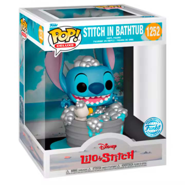 Figura Pop Disney Lilo & Stitch Stitch In Bathtub Exclusiv-Figura de Vinilo Coleccionable - Idea de Regalo- Mercancia Oficial - Juguetes para Niños y Adultos - Movies Fans - Muñeco para Coleccionistas y Exposición - 1