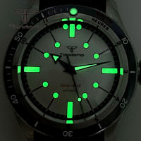 Reloj De Buceo Automático Tandorio 40mm Cristal De Zafiro Domado Acero Inoxidable Luminoso Resistente Al Agua 20BAR Masculino - details 26