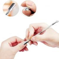 Kit De 6 Piezas De Acero Inoxidable Para Arte De Uñas Herramientas De Manicura Y Pedicura Cortauñas Clipper De Cutícula Y Eliminador De Piel Muerta - details 2