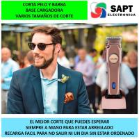 Cortapelo y Barba Inalámbrico | Base Cargadora | 8 Peines de Corte | Cuchillas Antioxidantes | Uso Profesional - details 0