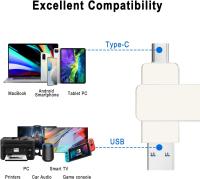 Unidad flash USB C de 256 GB: unidad flash OTG USB 3.0 + USB C 2 en 1, unidad de salto de metal Memory Stick tipo C de alta velocidad para teléfono Android, computadora, MacBook, tableta, PC - details 1