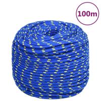 vidaXL Cuerda de barco polipropileno 10 mm 100 m cuerda enrollada Color Azul,  Blanco y azul,  Blanco y mas - details 0