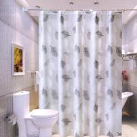 Cortina de Ducha, Cortinas Ducha Impermeable,Antimoho, para Baño Familiar y Baño de Hotel, Patrón de Hojas, 180 X 200cm - details 7