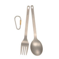 Cuchara De Titanio TOMSHOO Para Uso Doméstico Y Camping Platos Y Cucharas De Titanio Para Exteriores Sin Plegar Sin Descartables - details 10