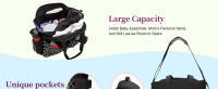 Diaper Bag Tote for Girls and Boys with Pacifier Case, Large Tote Diaper Bag for Moms, Travel & Work, Stylish Mommy Bag for Hospital, Baby Shower Gifts - details 0