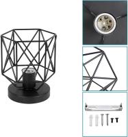 Lámpara de Techo de metal industrial, diseño de Jaula hexagonal simple, lámpara de techo E27, lámpara retro para dormitorio - details 4
