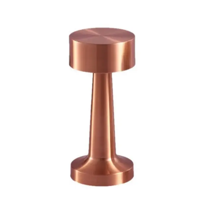 Lámpara De Mesa Retro Con Luz LED Recargable Toque Metálico Para Decoración De Bar Coffee Table Restaurante Dormitorio - 1