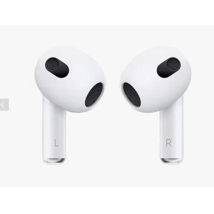 Apple AirPods 3 Auriculares intrauditivos inalámbricos Bluetooth con estuche de carga con cable, impermeabilidad profesional IPX4, reducción activa de ruido y excelente calidad de sonido, batería de larga duración - 1