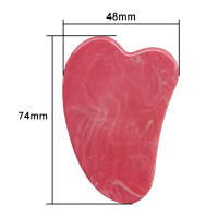 Piedra De Masaje De Cuarzo Rosa Natural Gua Sha Para Rostro Y Cuello Herramienta De Cuidado De La Piel Lifting Y Eliminador De Arrugas - details 4
