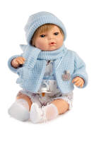 Muñecas Berbesa, Muñeco Lloron Raúl 42 cm, bufanda azul, Muñecas para niñas muñecas juguetes para niñas muñecas recien nacidas muñecas recien nacidos - details 0