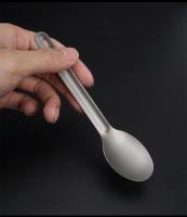 Cuchara Y Cuchillo De Titanio Con Mango Largo EDC Para Camping Y Picnics Accesorios De Mesa De Exterior No Desechables - details 8
