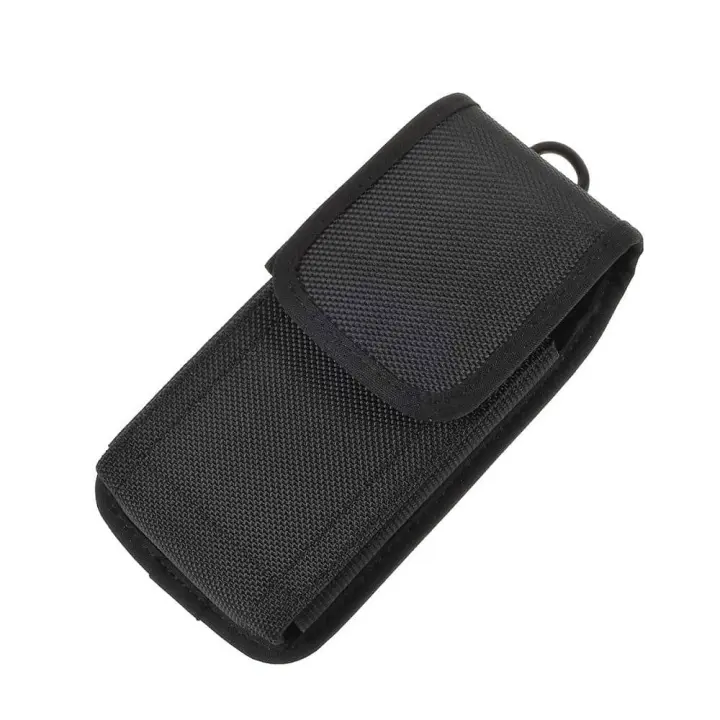 Funda de Cinturon para Sony Xperia 1 II 5G Green Edition (2020) en Nylon con Dos Trabillas Vertical y Horizontal - Negra - 1
