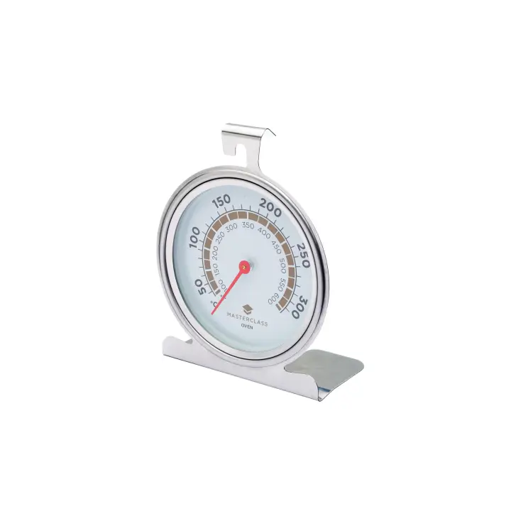 Termómetro de horno MasterClass, Termómetro de horno de acero inoxidable para temperaturas entre 50 y 300 Celuius, Plata, 10cm, 1 unidad - 1