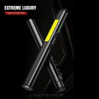 Linterna LED Multifuncional 4 En 1 Super Brillante 365nm UV Cargable Por USB Con Imán En La Punta Y COB Farol Torcha - details 4