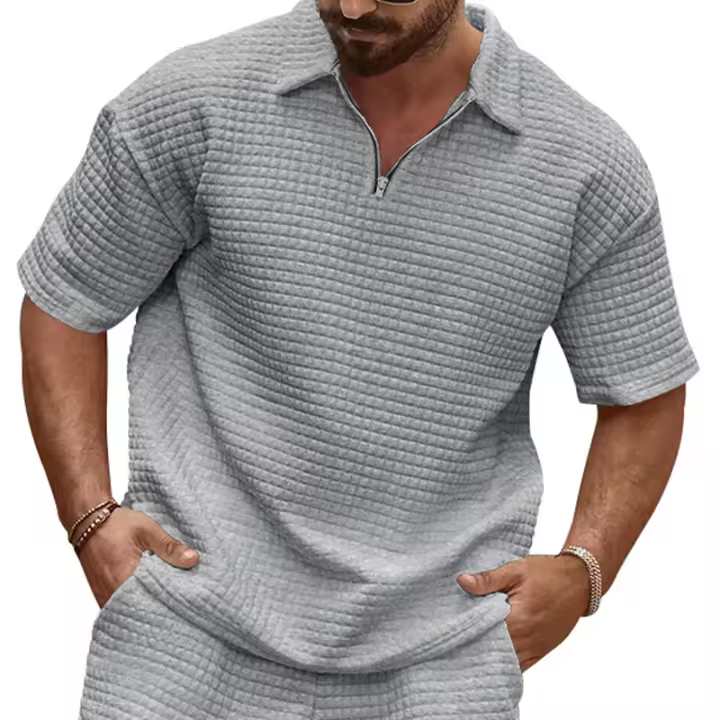 Camiseta Casual Para Hombres Verano 2024 Cuello Redondo Color Sólido Manga Corta Transpirable Y Cómoda Tallas S a XXXL - 1