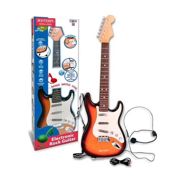 Guitarra Eléctrica Bontempi con Micro Casco - Música y Diversión - 1