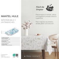 Valentia Home Mantel Hule PRADO | Mantel Estampado Antimanchas | Mantel Repelente de Agua | Mantel Protección Mesa | Mantel al Corte para Comedor o Cocina | Varios tamaños | Mantel Rectangular y Redondo al Corte - details 1