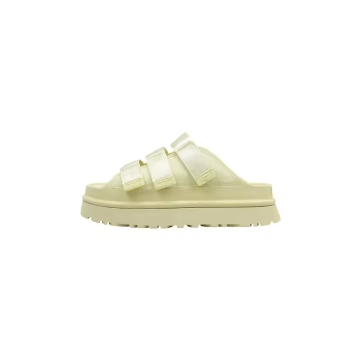 UGG GoldenGlow Slide Sandalias Con Plataforma Mujer Amarillo - 1