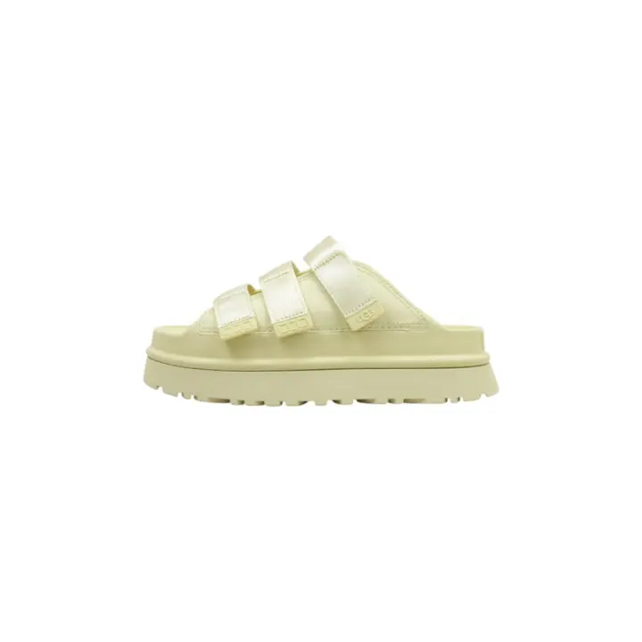 UGG GoldenGlow Slide Sandalias Con Plataforma Mujer Amarillo - 1