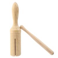 1pc Tubo Sonoro De Madera Rana Sonajero Pequeño Anillo De Un Hilo Cilindro De Percusión Instrumento Musical - details 3