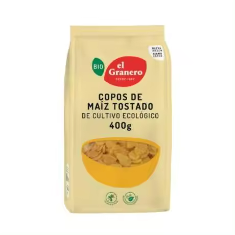 Copos de Maiz Tostados Bio 400g El Granero Integral - 1