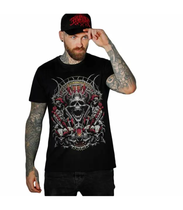 Camiseta Manga Corta Hombre Negra Sacrifice HYRAW SP23-M03 - 1