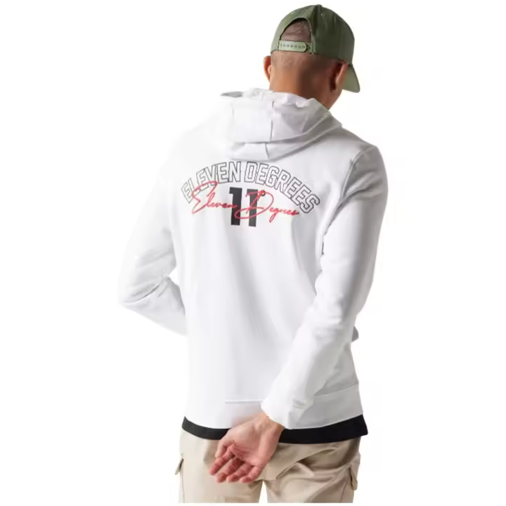 Sudaderas marca 11 Degrees modelo 11D3878-002 para hombre en color blanco - 1
