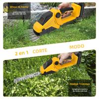 Podadora De Bricolaje 2-en-1 Cortacésped Eléctrico Sin Cable Con Kit De Trimmer De Barril Para Jardín Compatible Con Batería Dewalt 20V (No Incluida) - details 2