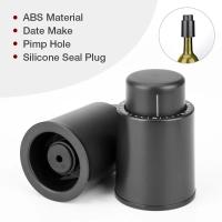Tapa De Vino De Vacío 1/2PCS Almacenamiento De Memoria Estilo Empuñadura Negro Herramientas De Barra Tapa De Botella De Vino Ecológica Fácil De Usar - details 5