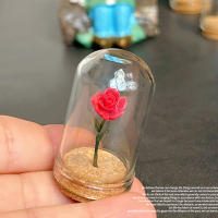 Cubierta Protectora De Vidrio Para Miniatura De Rosa 1PC Escala Modelo Miniatura Ornamentos Simulación Decoración Para El Hogar Y Artesanías - details 2