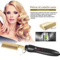 Peine Calefactor Eléctrico Portátil Para Cabello Y Pelucas Rizador Y Liso Adecuado Para Todas Las Edades Sin Batería Incluida - details 4