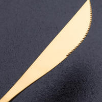 Juego De Cuchillería 30 Piezas Oro Acero Inoxidable Cristal De Espejo Juego De Comedor Oeste Utensilios De Plata - details 4