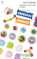 Juguetes De Bloques De Construcción Giratorios Eléctricos Versátiles Montessori Para Niños Y Niñas Regalos De Cumpleaños Edad Recomendada 3-18 Años - details 13