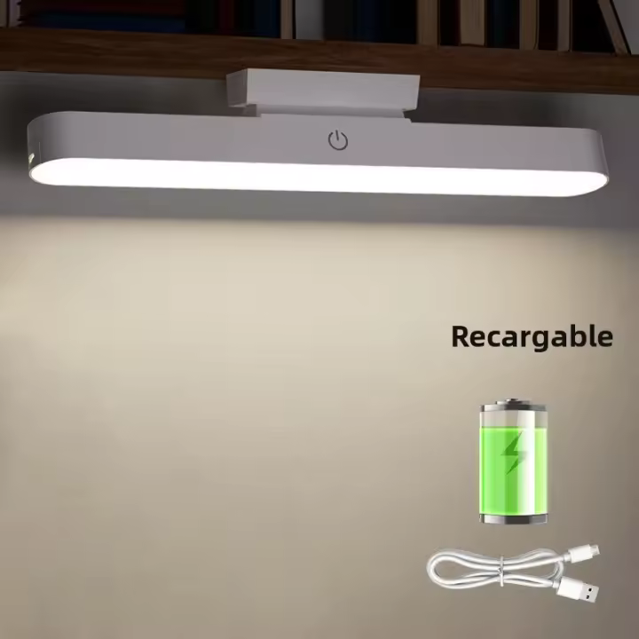 Lámpara De Escritorio Recargable Con Luz Magnética USB Iluminación LED Para Dormitorio Y Lectura Control De Brillo Sin Fin - 1